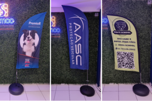 Estrutura metálica para banner